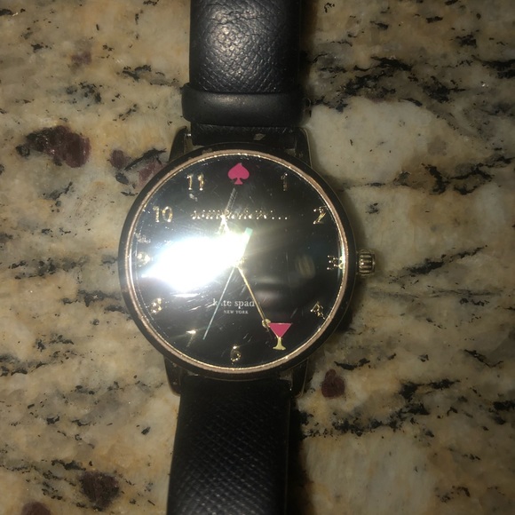 Kate Spade watch with Black Leather Band - Picture 2 of 2